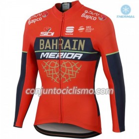 Maillot Invierno Termico 2018 Bahrain-Merida N001